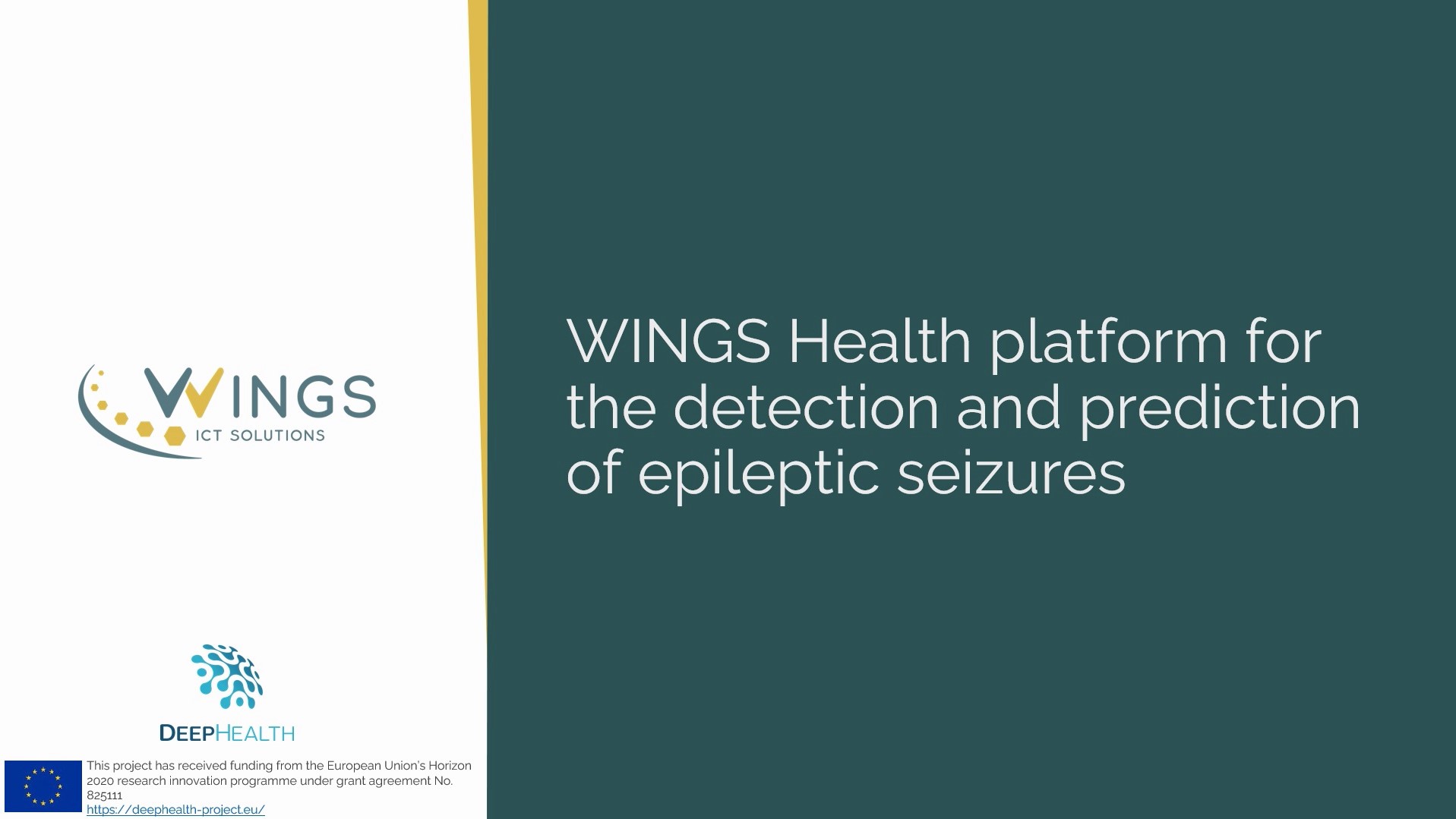 WINGS Health platform (STARLIT) for epileptic seizure prediction