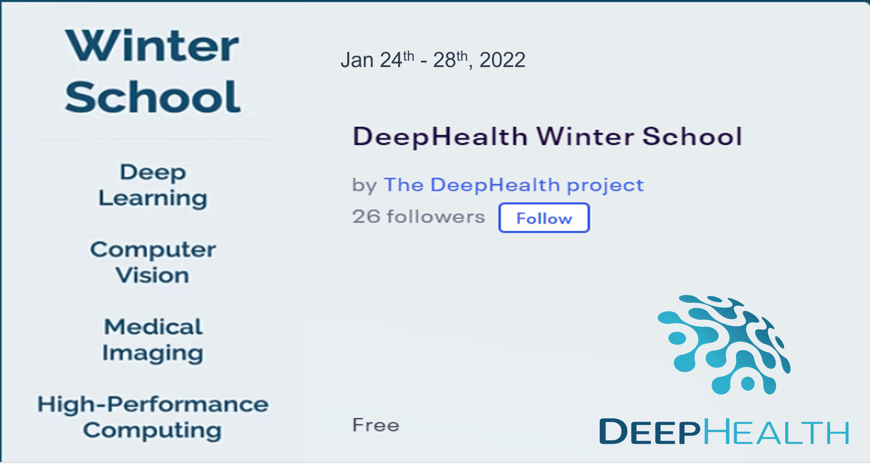 DeepHealth Winter School